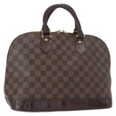 LOUIS VUITTON Damier Ebene Alma Hand Bag N51131 LV Auth gh1609-1