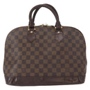 LOUIS VUITTON Damier Ebene Alma Handtas N51131 LV Auth gh1609-13