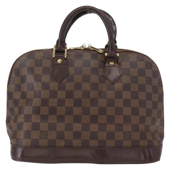 LOUIS VUITTON Damier Ebene Alma Hand Bag N51131 LV Auth gh1609