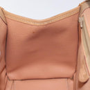 CELINE Macadam Canvas Hand Bag PVC Leather Brown Gold Auth gh161-18