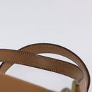 CELINE Macadam Canvas Hand Bag PVC Leather Brown Gold Auth gh161-8