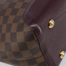 LOUIS VUITTON Damier Ebene Hyde Park Hand Bag N41015 LV Auth gh1610-14