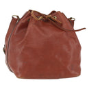 LOUIS VUITTON Epi Petit Noe Shoulder Bag Brown M44103 LV Auth gh1614-1