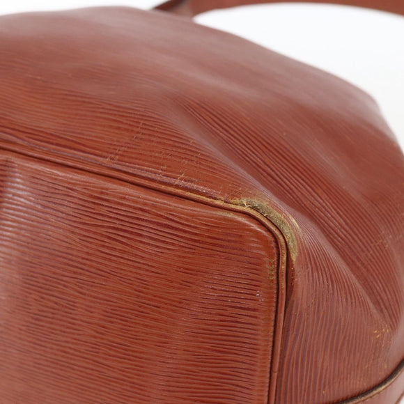 LOUIS VUITTON Epi Petit Noe Shoulder Bag Brown M44103 LV Auth gh1614