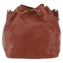 LOUIS VUITTON Epi Petit Noe Shoulder Bag Brown M44103 LV Auth gh1614-13