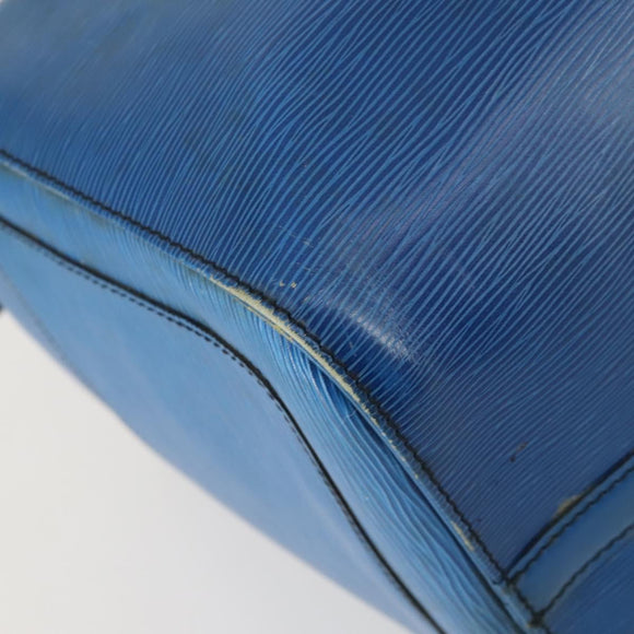 LOUIS VUITTON Epi Keepall 50 Boston Bag Blue M42965 LV Auth gh1615