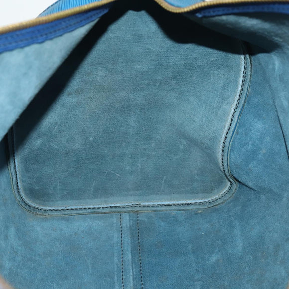 LOUIS VUITTON Epi Keepall 50 Boston Bag Blue M42965 LV Auth gh1615