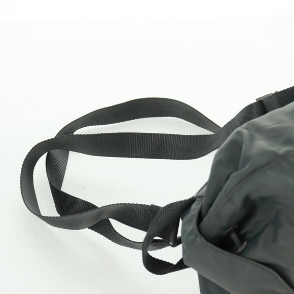 PRADA Backpack Nylon Gray Silver Auth gh1618
