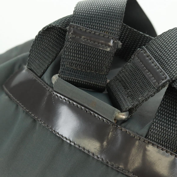 PRADA Backpack Nylon Gray Silver Auth gh1618