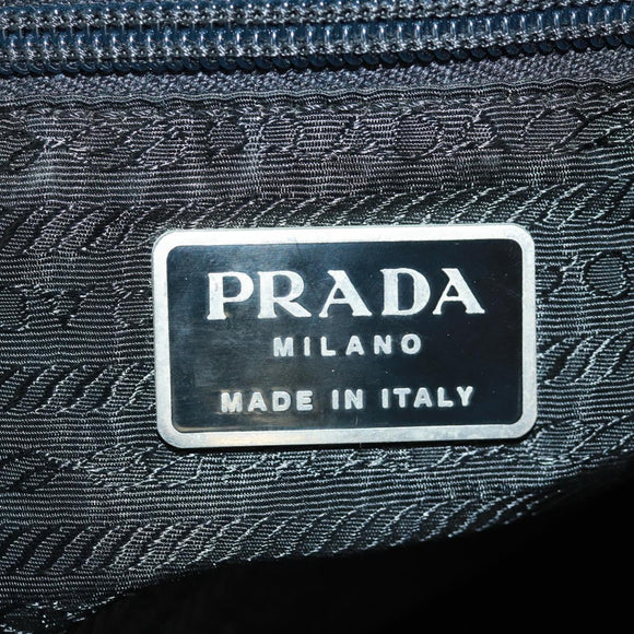 PRADA Backpack Nylon Gray Silver Auth gh1618
