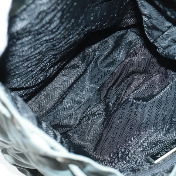 PRADA Backpack Nylon Gray Silver Auth gh1618