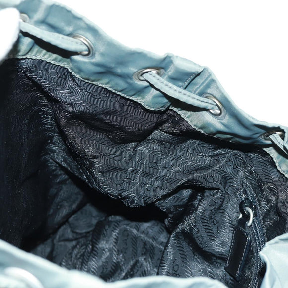 PRADA Backpack Nylon Gray Silver Auth gh1618