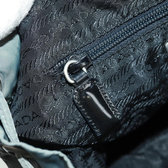 PRADA Backpack Nylon Gray Silver Auth gh1618