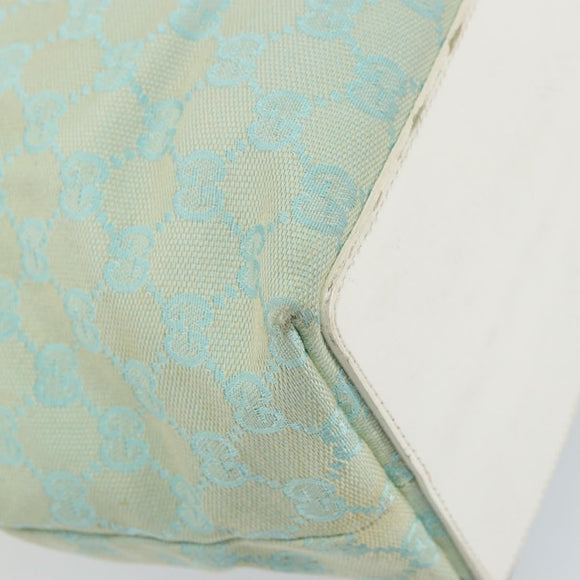 GUCCI GG Canvas Tote Bag Peppermint Gold 002 1098 3444 Auth gh1620