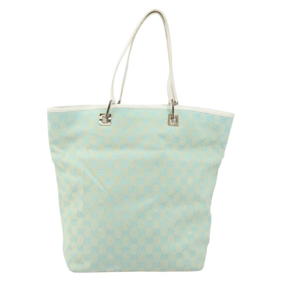 GUCCI GG Canvas Tote Bag Peppermint Gold 002 1098 3444 Auth gh1620