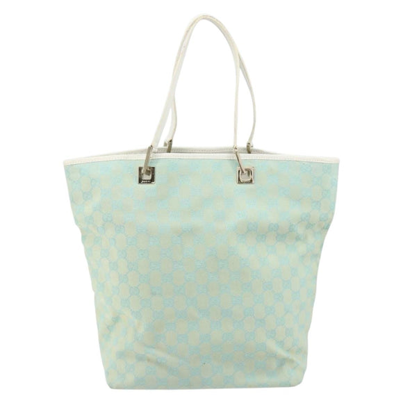 GUCCI GG Canvas Tote Bag Peppermint Gold 002 1098 3444 Auth gh1620