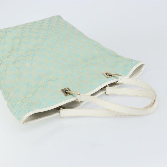 GUCCI GG Canvas Tote Bag Peppermint Gold 002 1098 3444 Auth gh1620