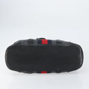 GUCCI GG Supreme Sherry Line Tote Bag PVC Red Black 495560 Auth gh1621-10