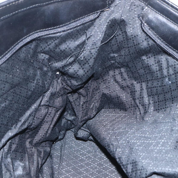 GUCCI Tote Bag Nylon Black Silver 002 2123 0455 Auth gh1622