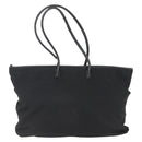 GUCCI Tote Bag Nylon Black Silver 002 2123 0455 Auth gh1622-2
