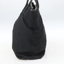 GUCCI Tote Bag Nylon Black Silver 002 2123 0455 Auth gh1622-3