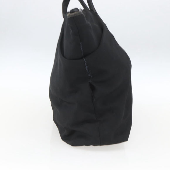GUCCI Tote Bag Nylon Black Silver 002 2123 0455 Auth gh1622