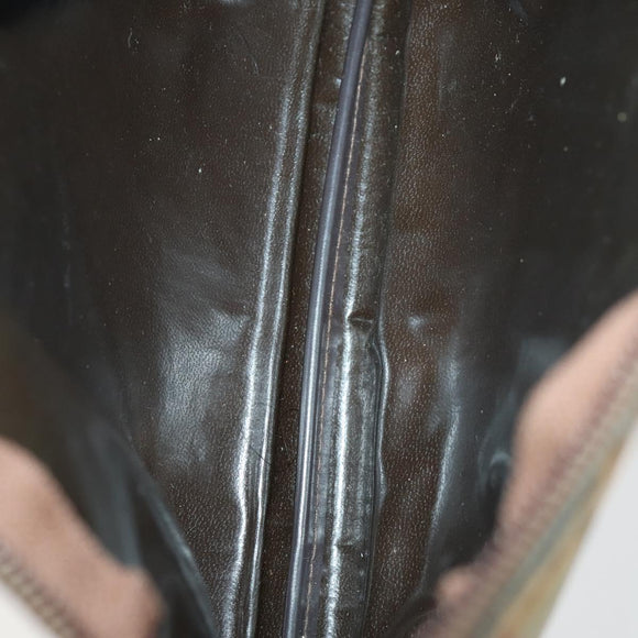 Burberrys PRADA Nova Check Pouch Nylon Canvas 3 Set Pink Brown beige Auth gh1623