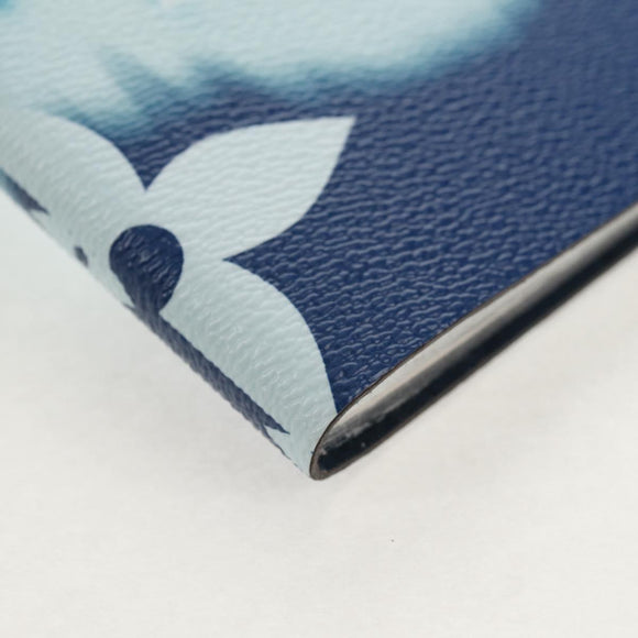 LOUIS VUITTON Monogram Escal Kaye Clemence Note Cover Blue DF0210 Auth gh1624M
