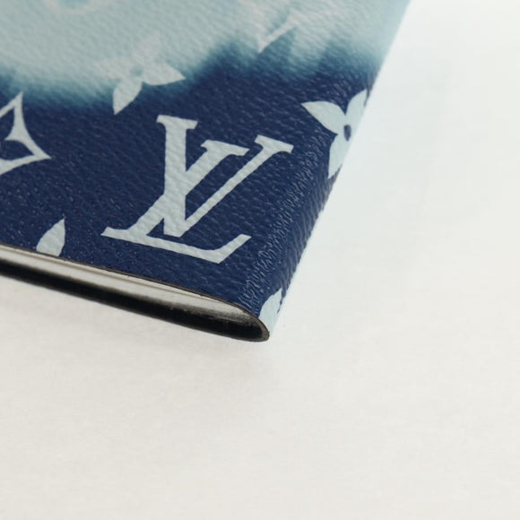 LOUIS VUITTON Monogram Escal Kaye Clemence Note Cover Blue DF0210 Auth gh1624M