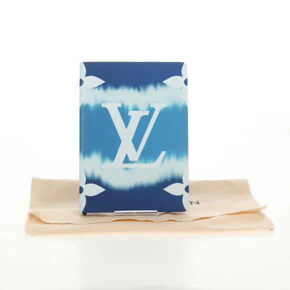 LOUIS VUITTON Monogram Escal Kaye Clemence Note Cover Blue DF0210 Auth gh1624M