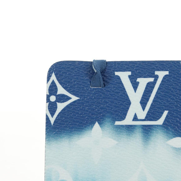 LOUIS VUITTON Monogram Escal Kaye Clemence Note Cover Blue DF0210 Auth gh1624M
