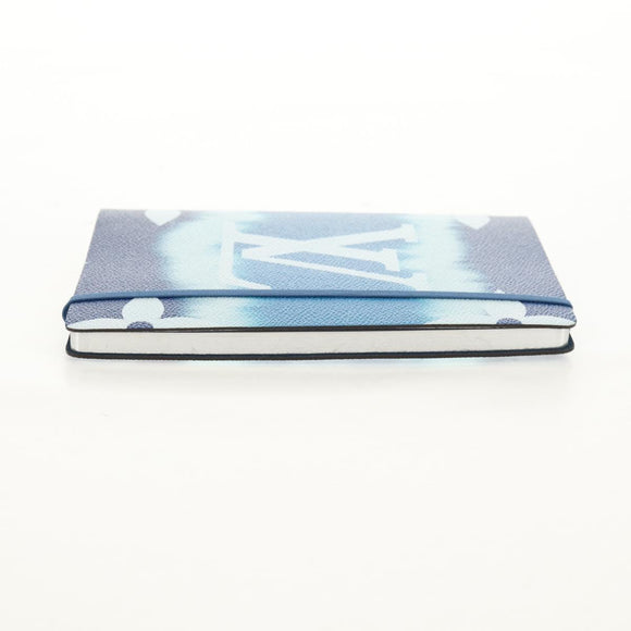 LOUIS VUITTON Monogram Escal Kaye Clemence Note Cover Blue DF0210 Auth gh1624M
