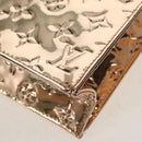 LOUIS VUITTON Monogram Miroir Sac Plat Hand Bag Gold Dore M40268 LV Auth gh1625SAV-16