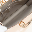 LOUIS VUITTON Monogram Miroir Sac Plat Hand Bag Gold Dore M40268 LV Auth gh1625SAV-9