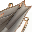 LOUIS VUITTON Monogram Miroir Sac Plat Hand Bag Gold Dore M40268 LV Auth gh1625SAV-21