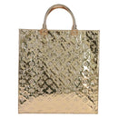 LOUIS VUITTON Monogram Miroir Sac Plat Hand Bag Gold Dore M40268 LV Auth gh1625SAV-2