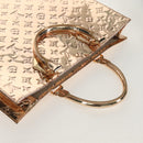 LOUIS VUITTON Monogram Miroir Sac Plat Hand Bag Gold Dore M40268 LV Auth gh1625SAV-6