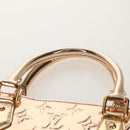 LOUIS VUITTON Monogram Miroir Sac Plat Hand Bag Gold Dore M40268 LV Auth gh1625SAV-14
