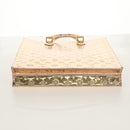 LOUIS VUITTON Monogram Miroir Sac Plat Hand Bag Gold Dore M40268 LV Auth gh1625SAV-5