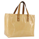 LOUIS VUITTON Monogram Vernis Reade PM Bag Marshmallow Pink M91306 Auth gh1626-1