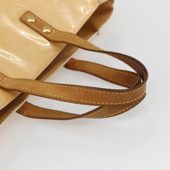 LOUIS VUITTON Monogram Vernis Reade PM Bag Marshmallow Pink M91306 Auth gh1626
