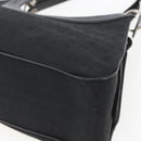 BVLGARI Logo Mania Shoulder Bag Canvas Black Silver Auth gh1627-10