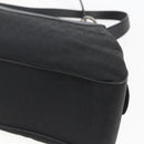 BVLGARI Logo Mania Shoulder Bag Canvas Black Silver Auth gh1627-12