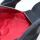 BVLGARI Logo Mania Shoulder Bag Canvas Black Silver Auth gh1627-18