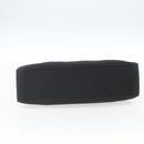 BVLGARI Logo Mania Shoulder Bag Canvas Black Silver Auth gh1627-9