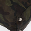 PRADA Camouflage Tote Bag Nylon Khaki Auth gh1628-8