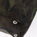 PRADA Camouflage Tote Bag Nylon Khaki Auth gh1628-17