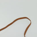 CELINE Macadam Canvas Shoulder Bag PVC Brown Gold Auth gh163-8