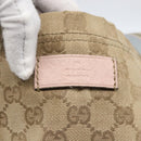 GUCCI GG Canvas Sherry Line Tote Bag Beige Pink Light blue 189669 Auth gh1631-14