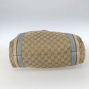 GUCCI GG Canvas Sherry Line Tote Bag Beige Pink Light blue 189669 Auth gh1631-9